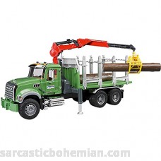 Bruder MACK Granite Timber Truck with Loading Crane and 3 Trunks B00GKWSH6G